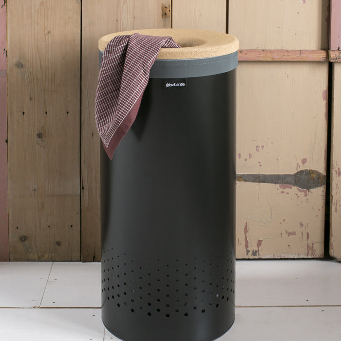 Brabantia Wasbox 35 L - Zwart / Kurk