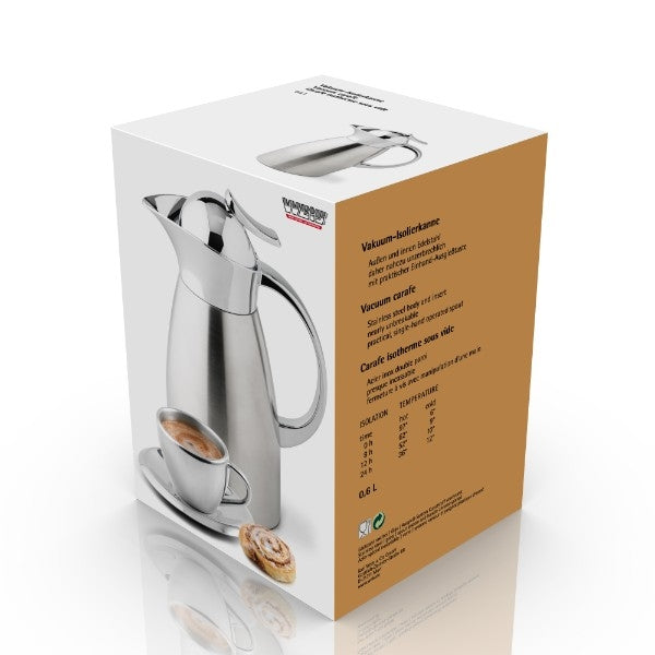 Thermoskan, 600 ml, Dubbelwandig – Weis