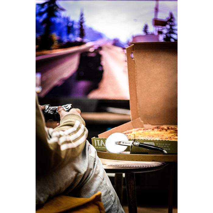 Laguiole Style de Vie Premium Line pizzasnijder zwart