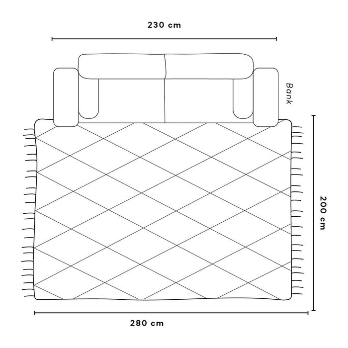 Louis De Poortere Streaks Vloerkleed 200 x 280 cm - Coney Grey