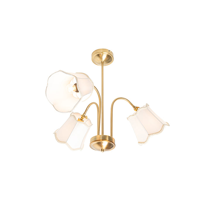 QAZQA Plafondlamp nona - Wit - Klassiek | Antiek - D 70cm