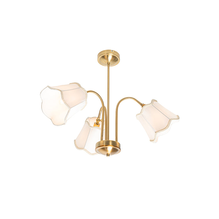 QAZQA Plafondlamp nona - Wit - Klassiek | Antiek - D 70cm