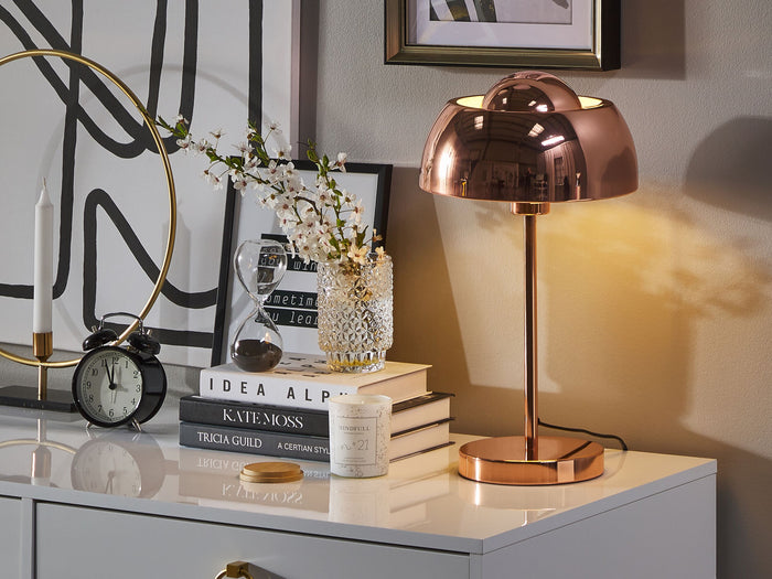 Beliani - SENETTE - Tafellamp - Koper - Metaal