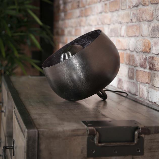 Hoyz - Tafellamp Basket - Ø28 - Grijs|Zwart