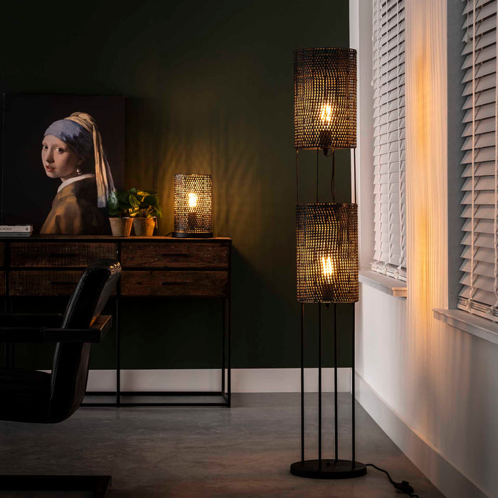 Hoyz - Tafellamp Armor Tube - Grijs - Industrieel