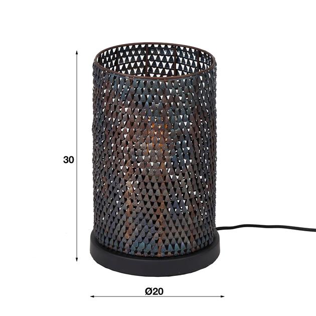 Hoyz - Tafellamp Armor Tube - Grijs - Industrieel