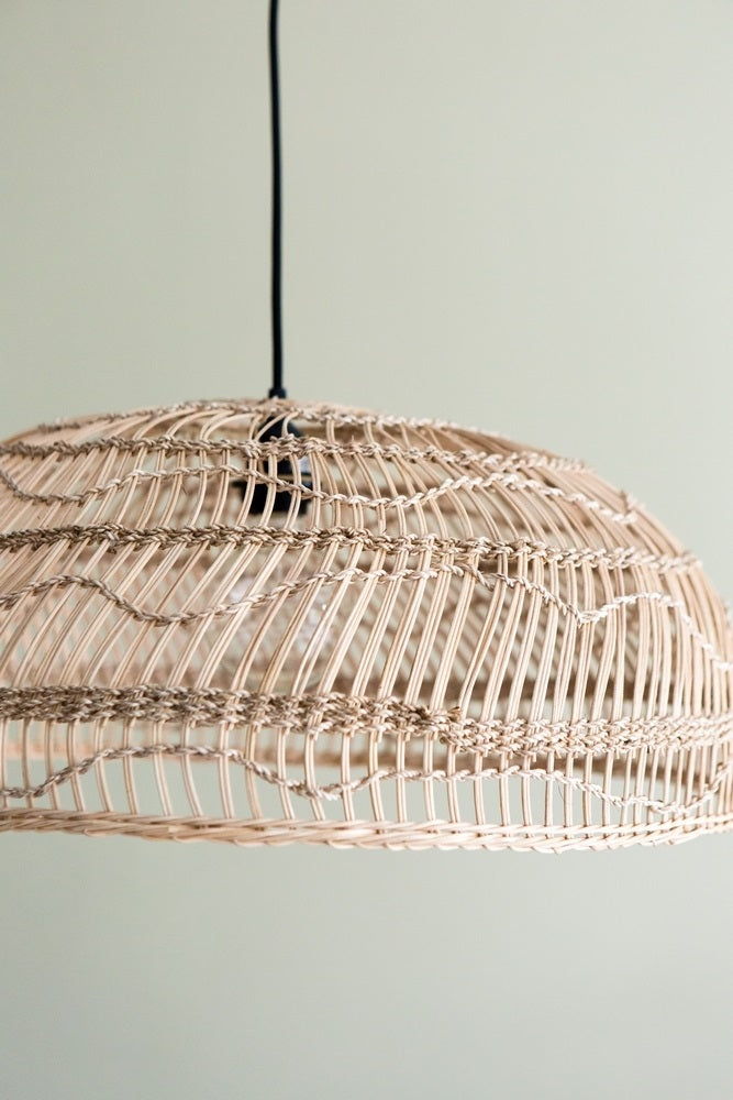 HKliving Wicker Rieten Hanglamp S