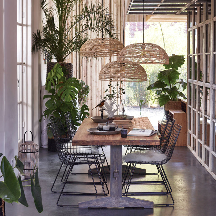 HKliving Wicker Rieten Hanglamp S