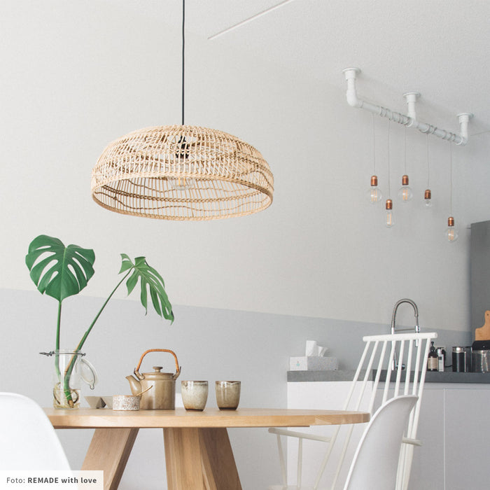 HKliving Wicker Rieten Hanglamp S