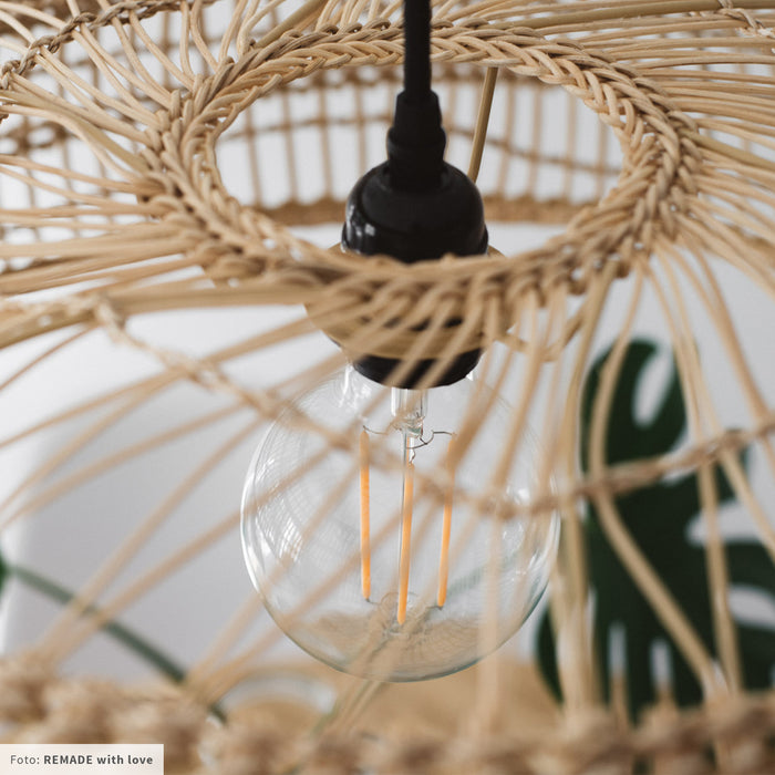 HKliving Wicker Rieten Hanglamp S