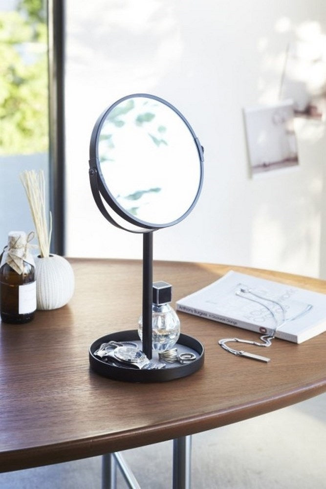 Yamazaki Tower Tray & Mirror Cosmeticaspiegel
