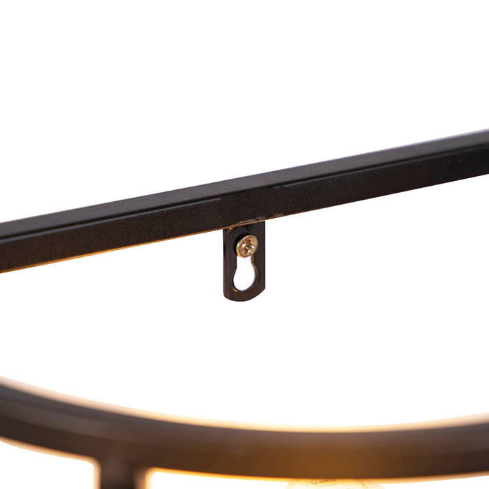 QAZQA Arthur Industriële wandlamp zwart