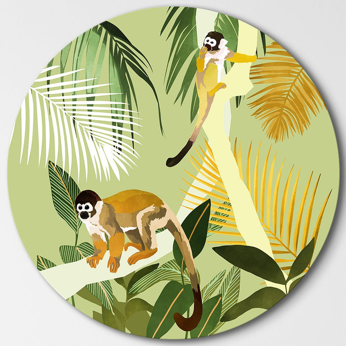 Seemly | Monkey Friends Muurcirkel