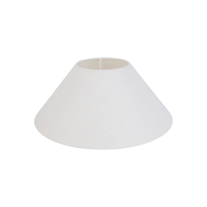 QAZQA Linnen lampenkap wit rond schuin 40|15|16
