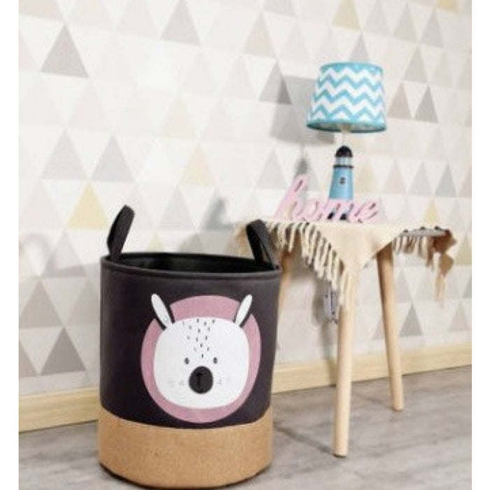 By Baboo - Opbergmand speelgoed - Konijn - voor knuffels