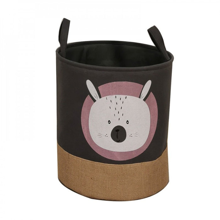 By Baboo - Opbergmand speelgoed - Konijn - voor knuffels