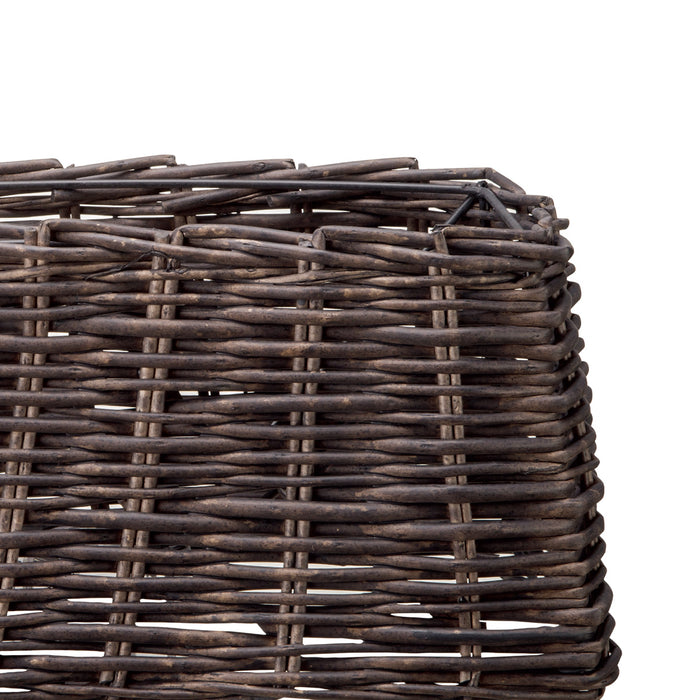 Home sweet home lampenkap Roseau 33 rechthoek 33|30|15 - bruin rotan