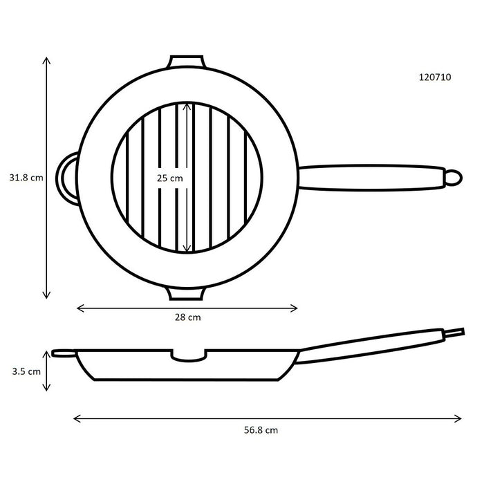 Ronneby Bruk Grillpan Maestro Ø 28 cm