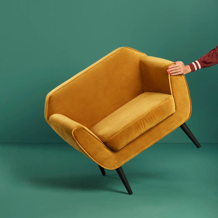 Woood Rocco Fauteuil - Velvet - Oker