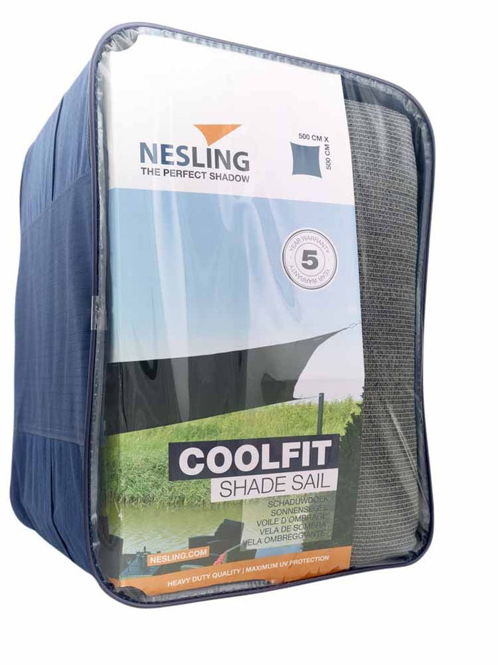 Nesling Coolfit Schaduwdoek Antraciet 500 x 500 cm