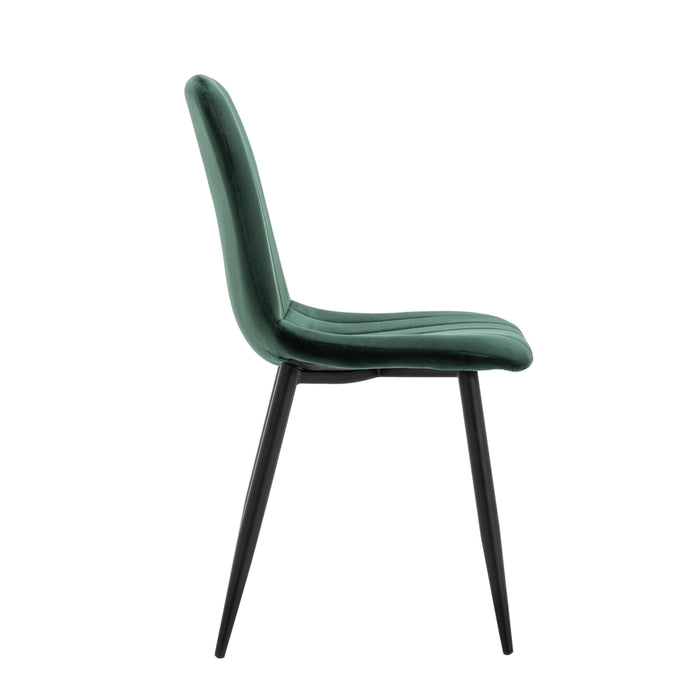 Furnihaus Eetkamerstoelen Set van 4 Fox Groen