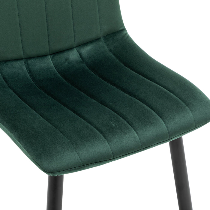 Furnihaus Eetkamerstoelen Set van 4 Fox Groen