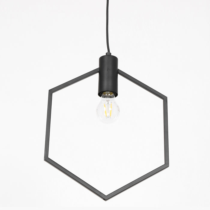 Light & Living Hanglamp 30x37 cm AINA mat zwart