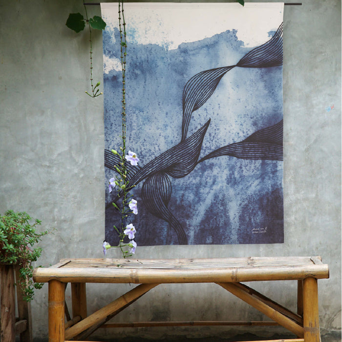 Urban Cotton - Laws of Motion Small - Wandkleed Outdoor