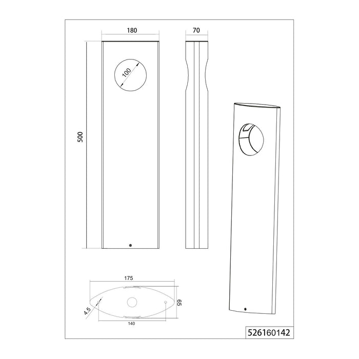 Trio Katun Sokkellamp