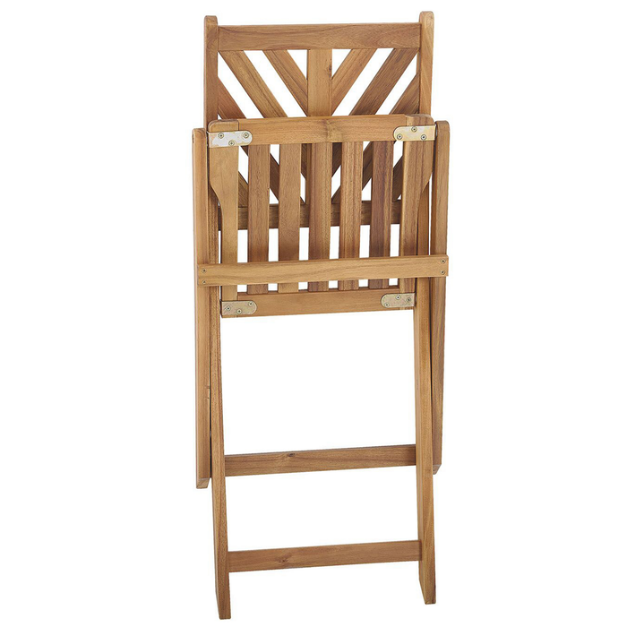 Beliani - TERNI - Bistroset voor 2 - Lichte houtkleur - Acaciahout