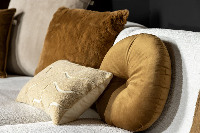 Dutch Decor sierkussen OLLY - Ø40 cm Tobacco Brown