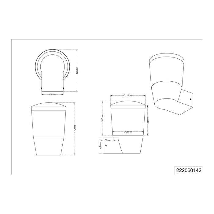 Trio Shannon Wandlamp