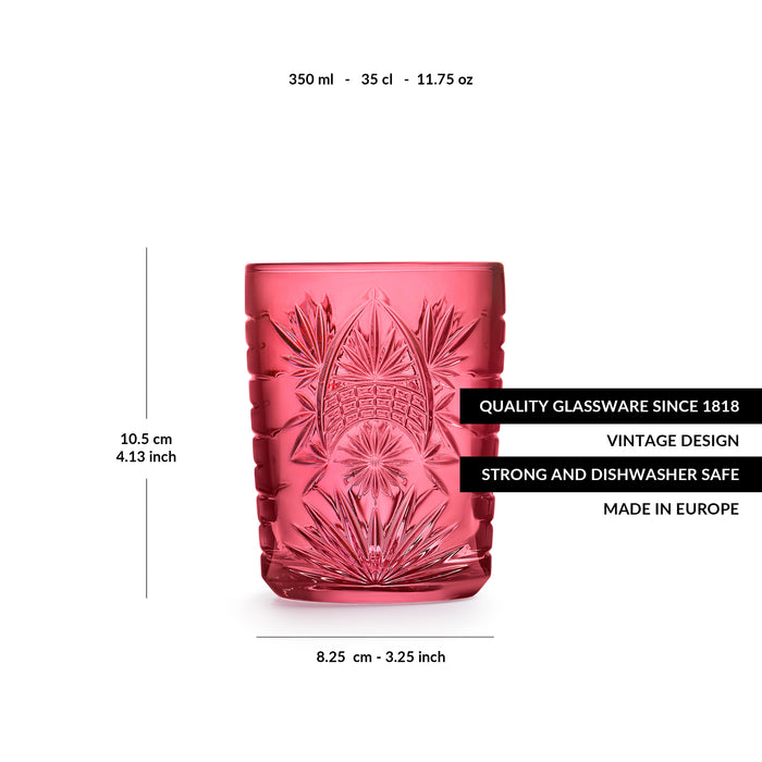 Libbey Waterglas Atik Candy Pink 0,35 L - 6 st.