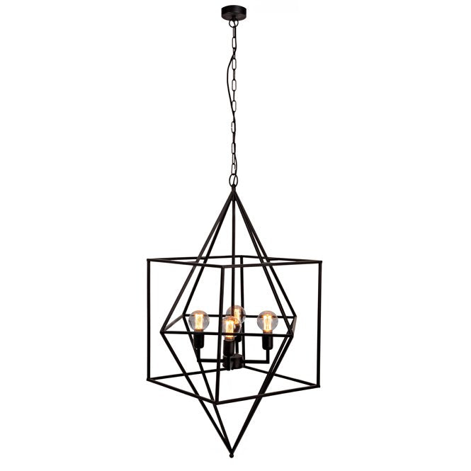 Light & Living Hanglamp Baula - Zwart - Ø66cm - 4L