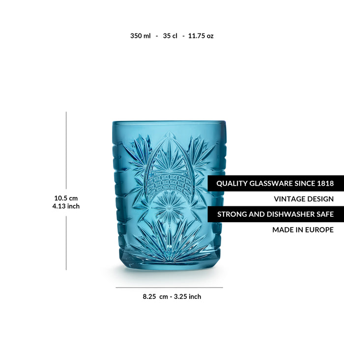Libbey Waterglas Atik Petrol Blue 0,35 L - 6 st.