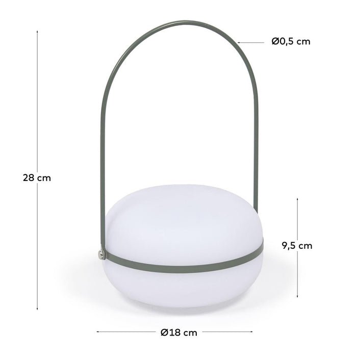 Kave Home Tea Tafellamp - Groen