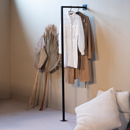 Giga Meubel - Kapstok Zwart - Wand - 50x5x190cm - Björn