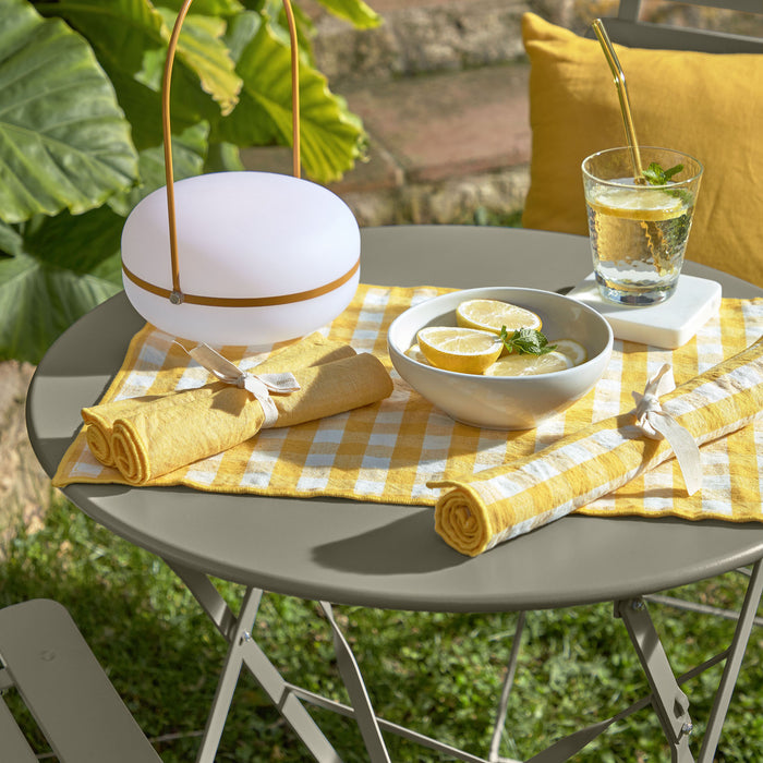 Kave Home Tea Tafellamp - Geel