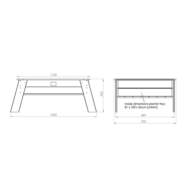 EXIT Aksent Kweektafel XL