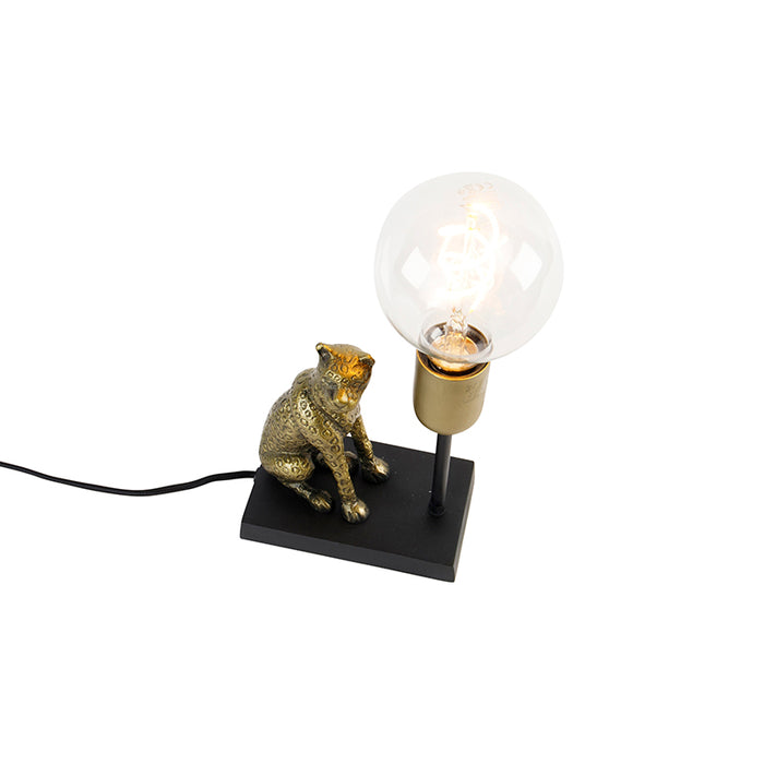 QAZQA Tafellamp animal-tl - Goud|messing - Landelijk - L 150mm