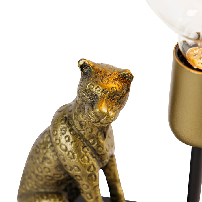 QAZQA Tafellamp animal-tl - Goud|messing - Landelijk - L 150mm