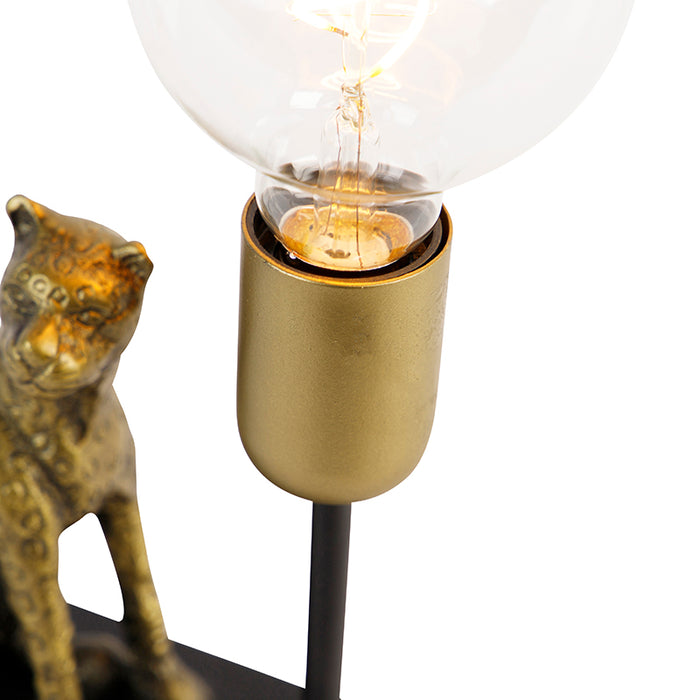 QAZQA Tafellamp animal-tl - Goud|messing - Landelijk - L 150mm