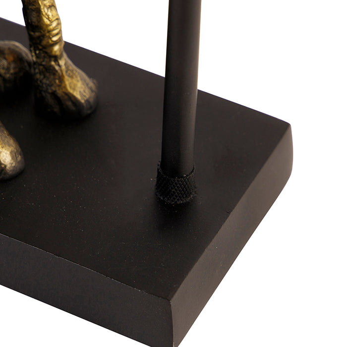 QAZQA Tafellamp animal-tl - Goud|messing - Landelijk - L 150mm