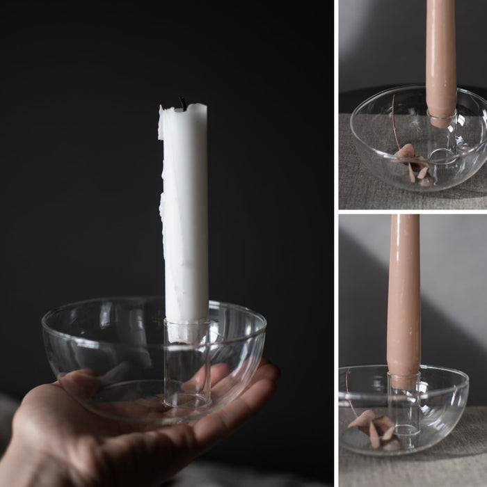 Storefactory kandelaar Lidatorp mini transparant (Ø 12 centimeter x 5