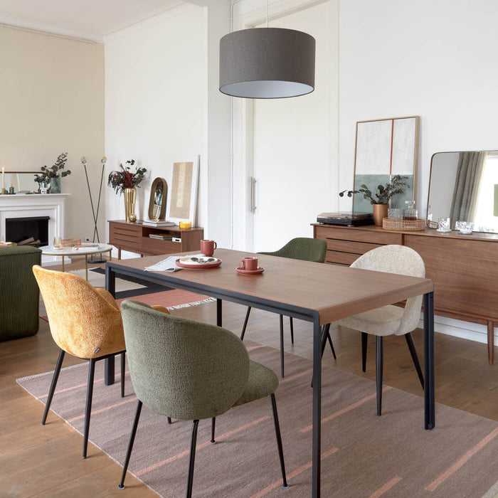 Kave Home Konna Eetkamerstoel - Mosterdgeel