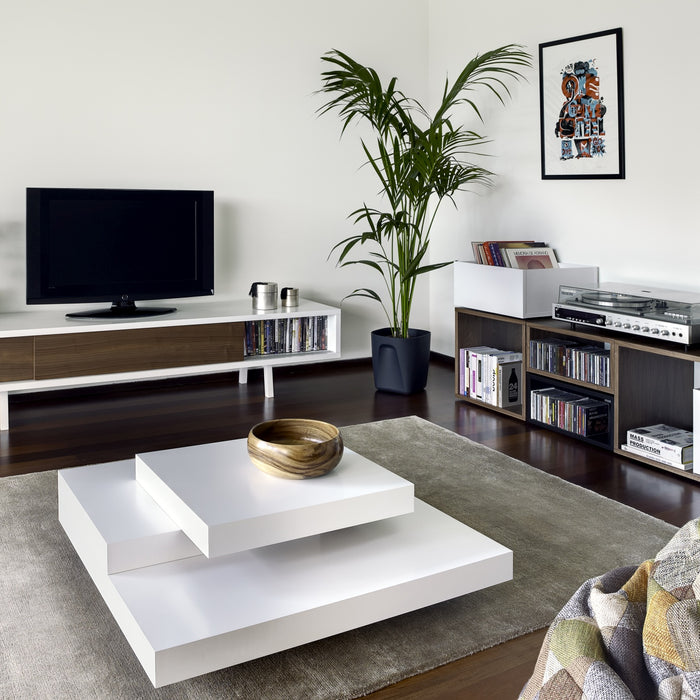 TemaHome Salontafel Slate - L90 X B90 X H30 Cm - Mat Wit