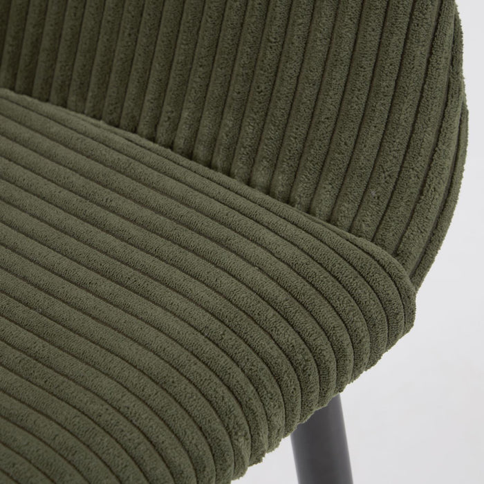 Kave Home Konna Eetkamerstoel - Donkergroen