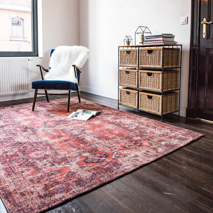 Louis de Poortere Hadschlu Vloerkleed 170 x 240 cm - Red Brick