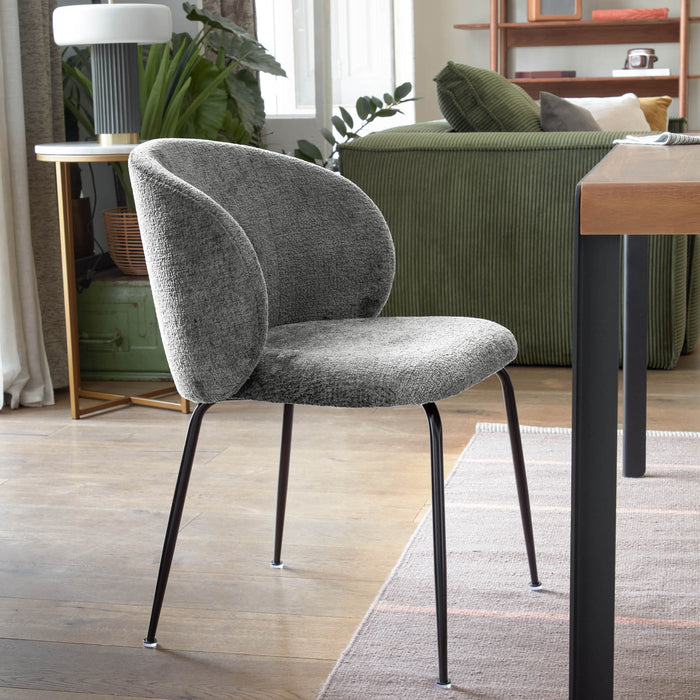 Kave Home Minna Eetkamerstoel - Grijs