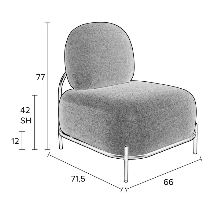 MOOS Lova Fauteuil - Geel